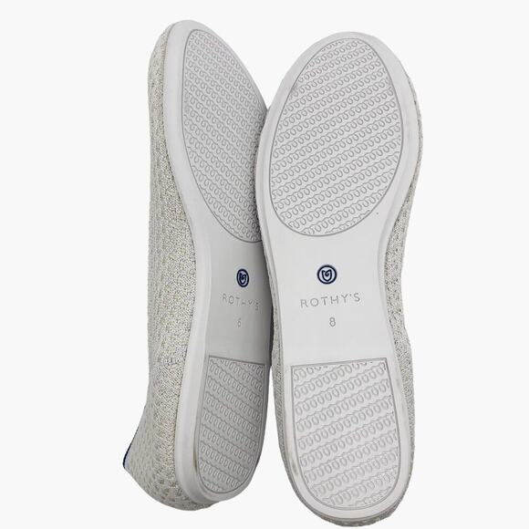 Rothy's The Flat in Salt‎ Honeycomb Women’s Size 8 - Picture 6 of 11